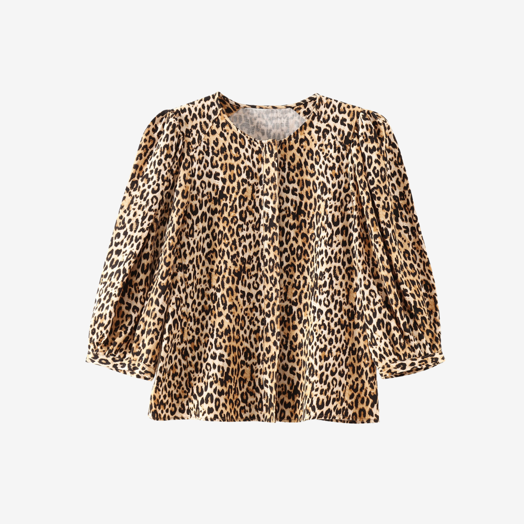 Lila Animal Print Shirt