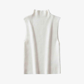 Madu High-Neck Knit Tank Top