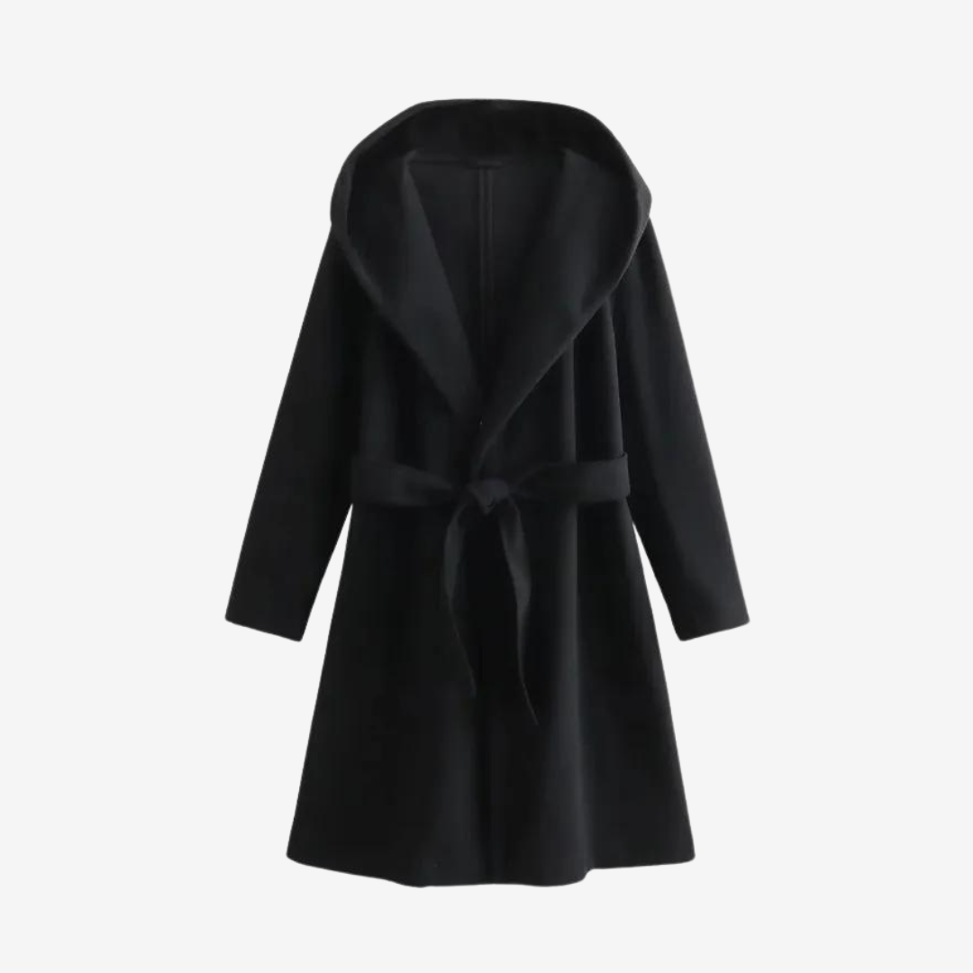 Iris Hooded Wrap Coat