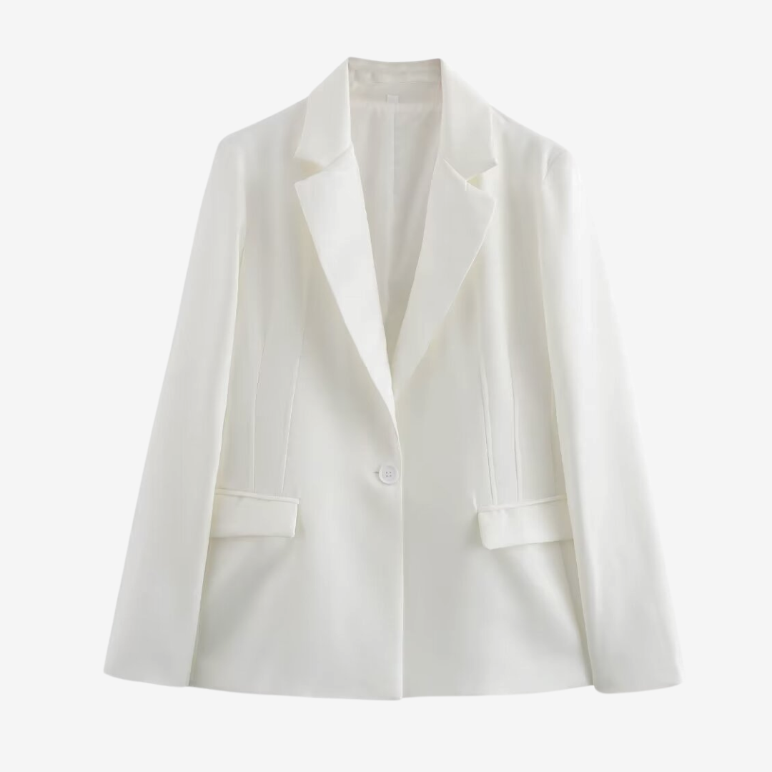 Elise White Tailored Blazer