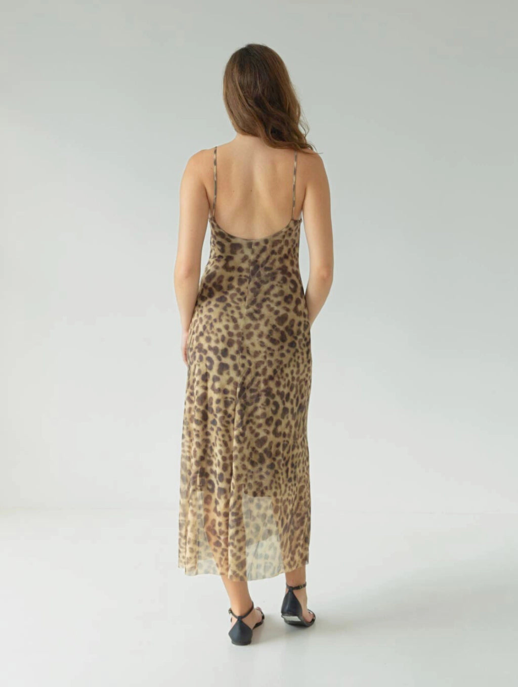 Animal Print Tulle Dress