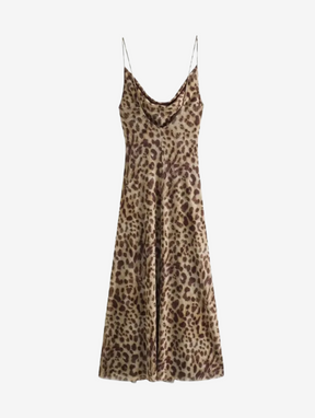 Animal Print Tulle Dress