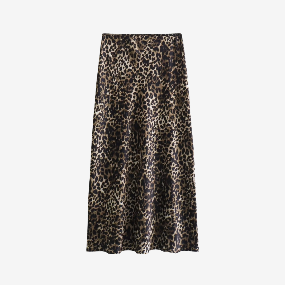 Lidia Animal Print Midi Skirt