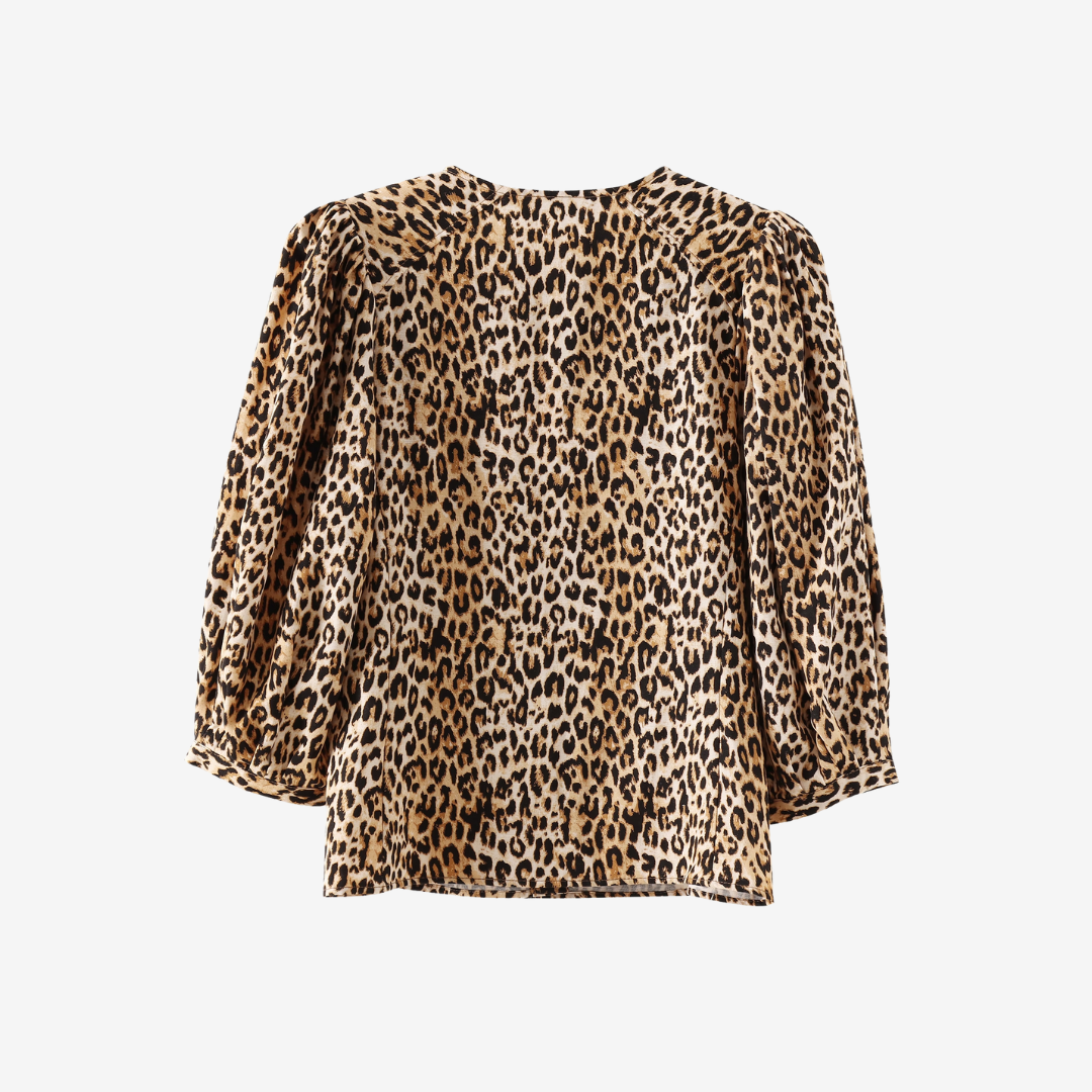 Lila Animal Print Shirt