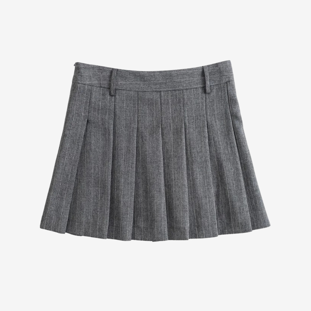 Madah Pinstripe Skirt - Set