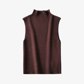 Madu High-Neck Knit Tank Top