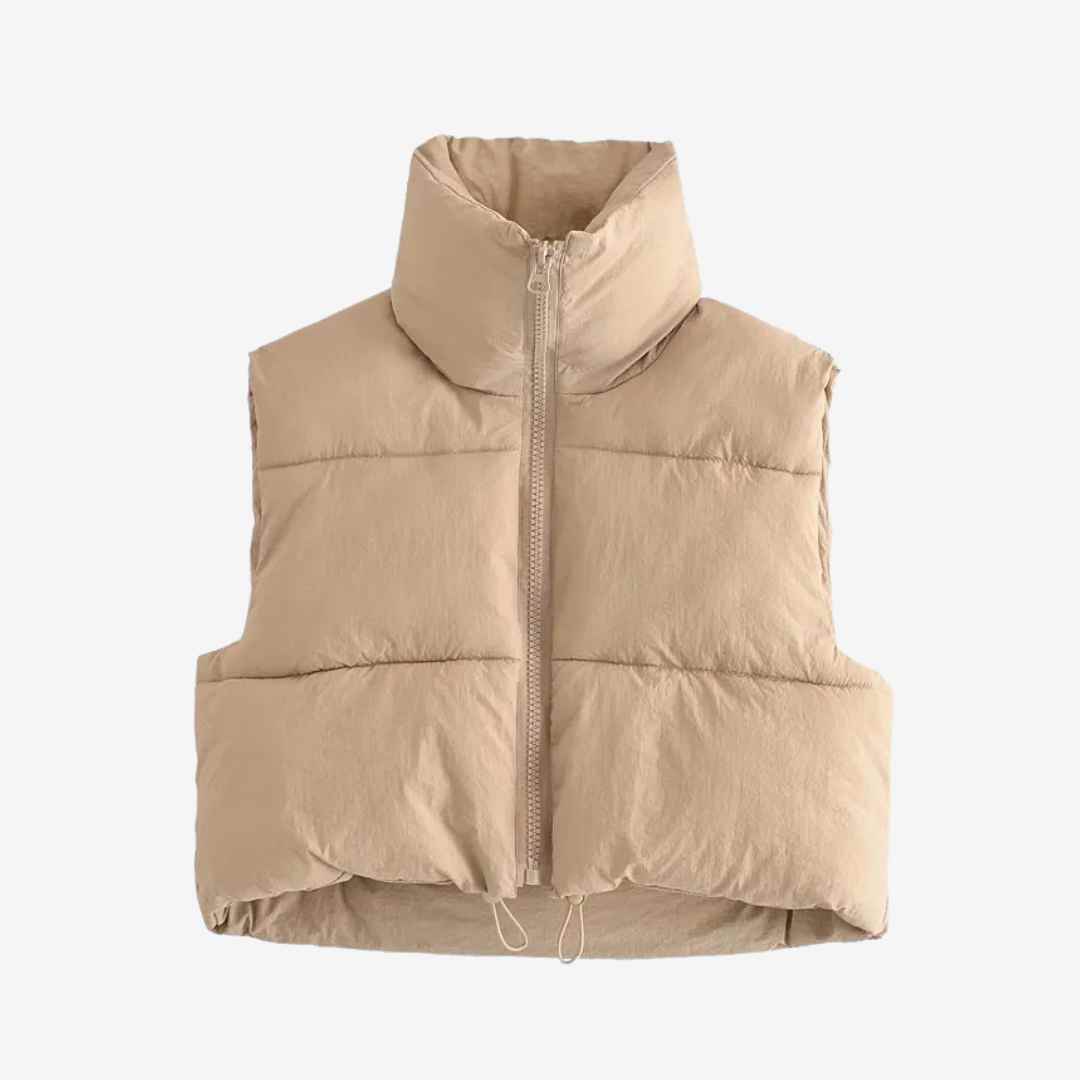 Jenifer Cropped Puffer Vest