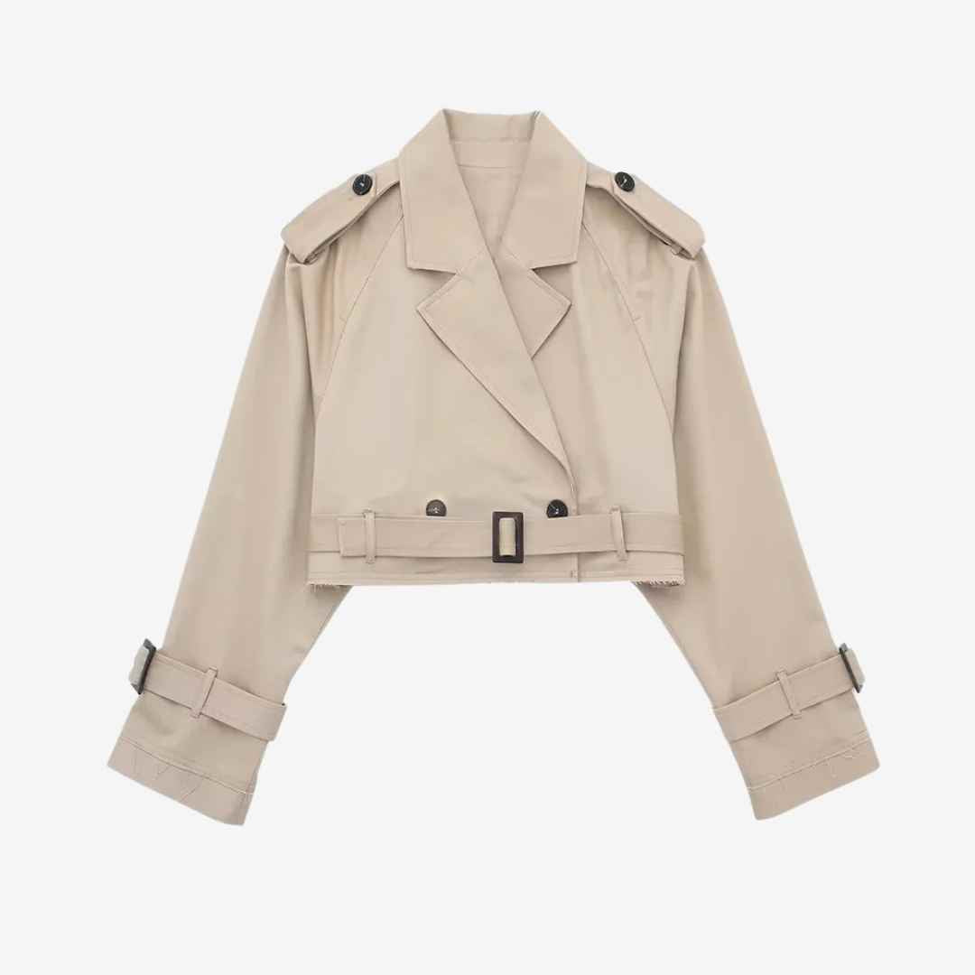 Luiza Cropped Trench Coat