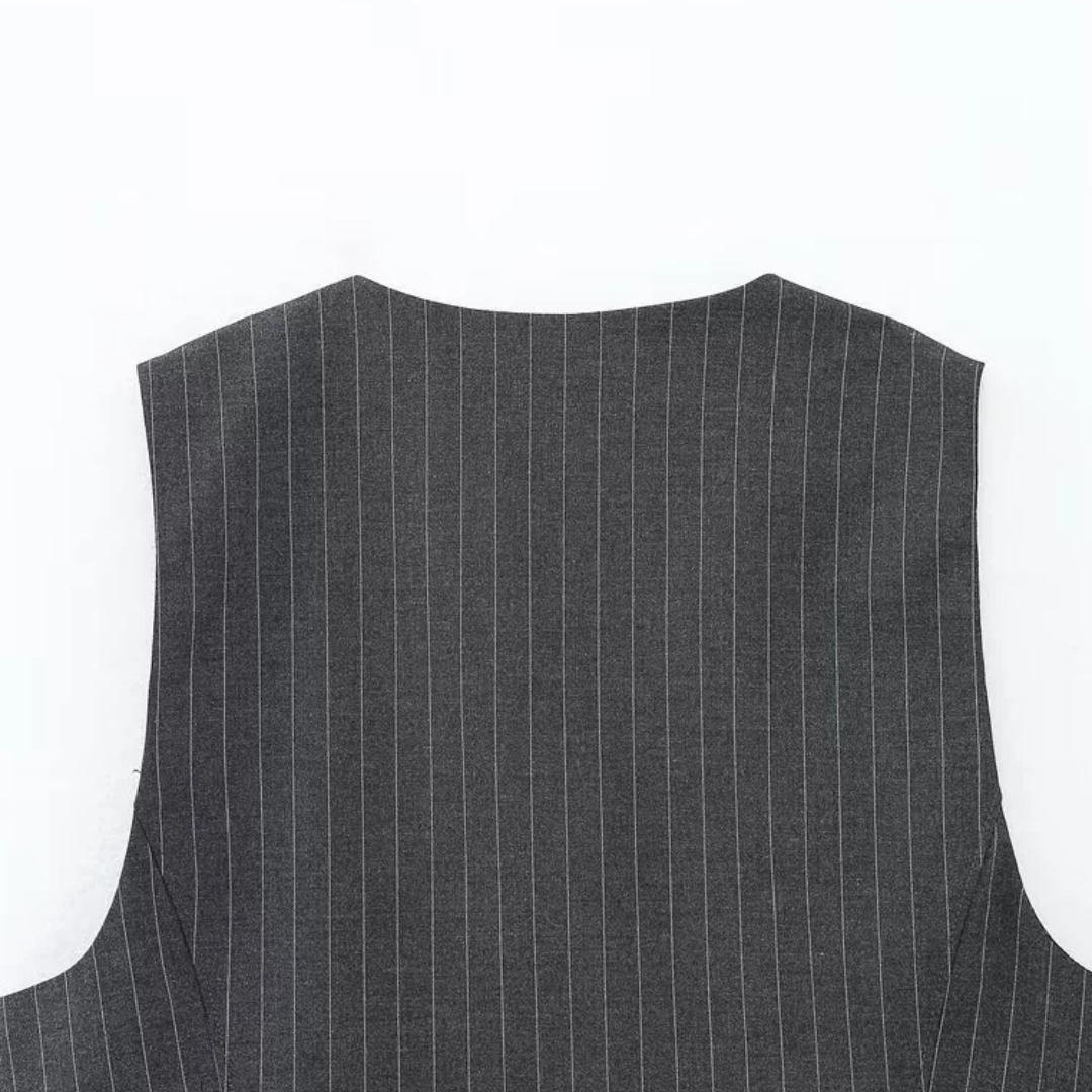 Pietra Pinstripe Vest - Set