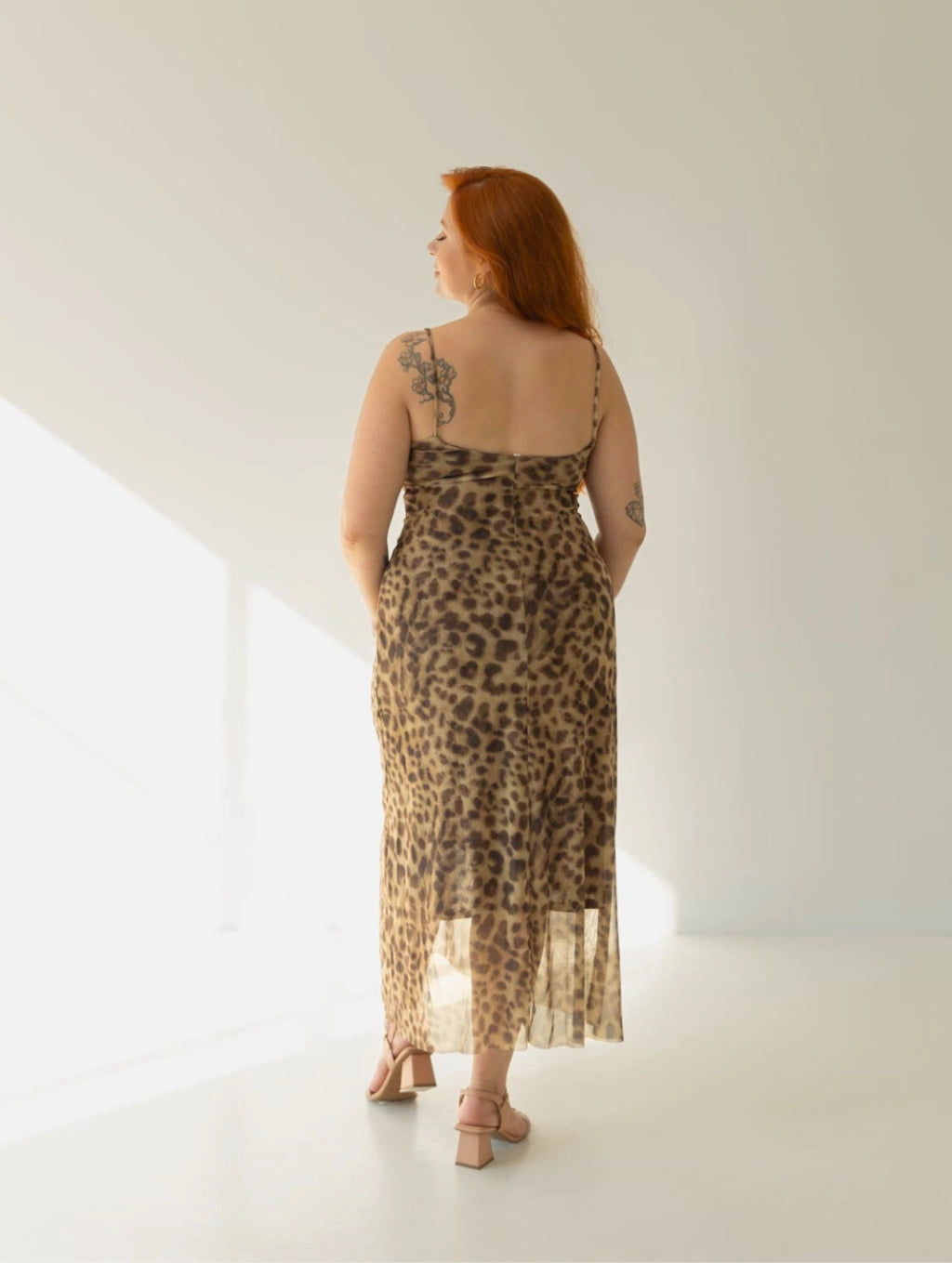 Animal Print Tulle Dress