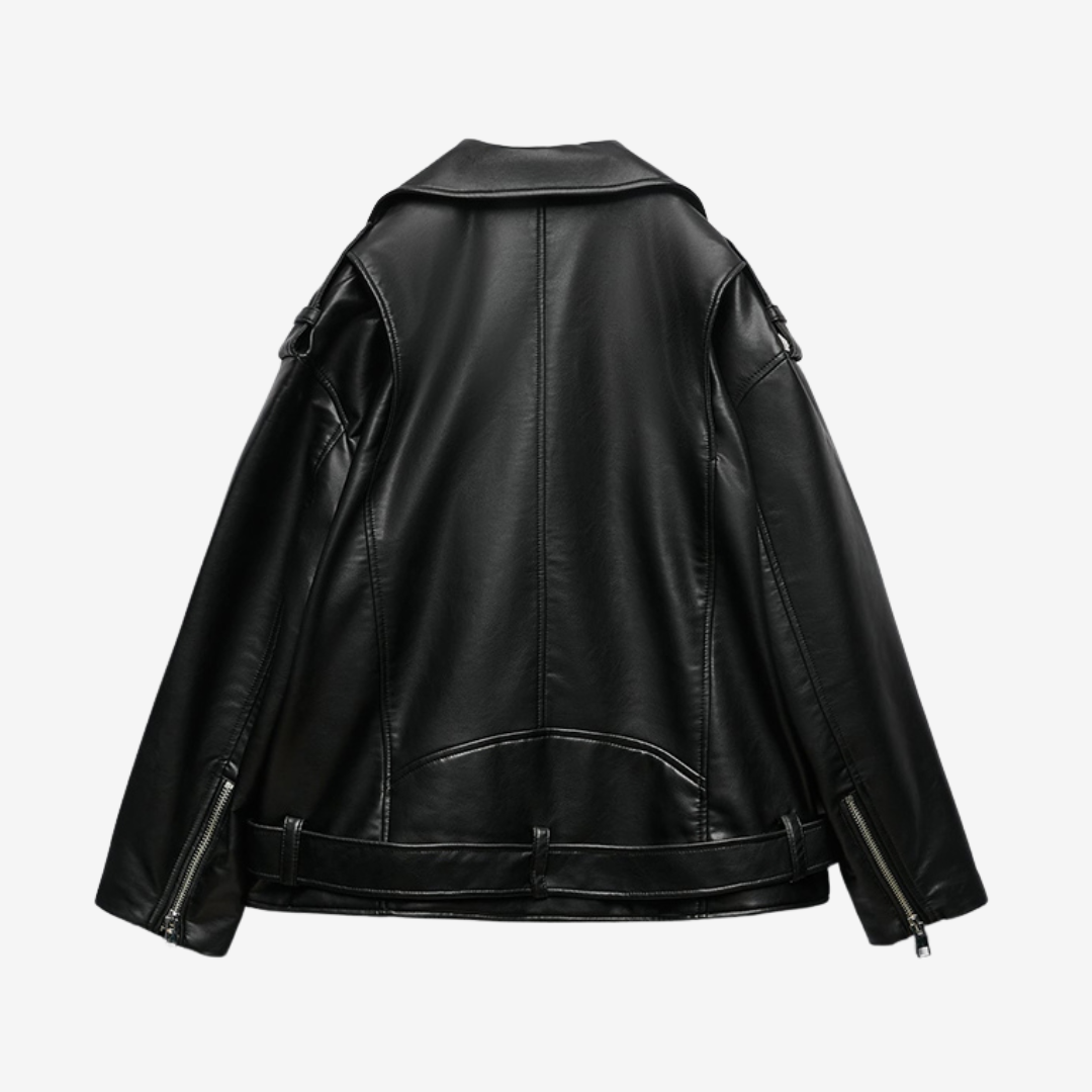 Livia Oversized Faux Leather Jacket