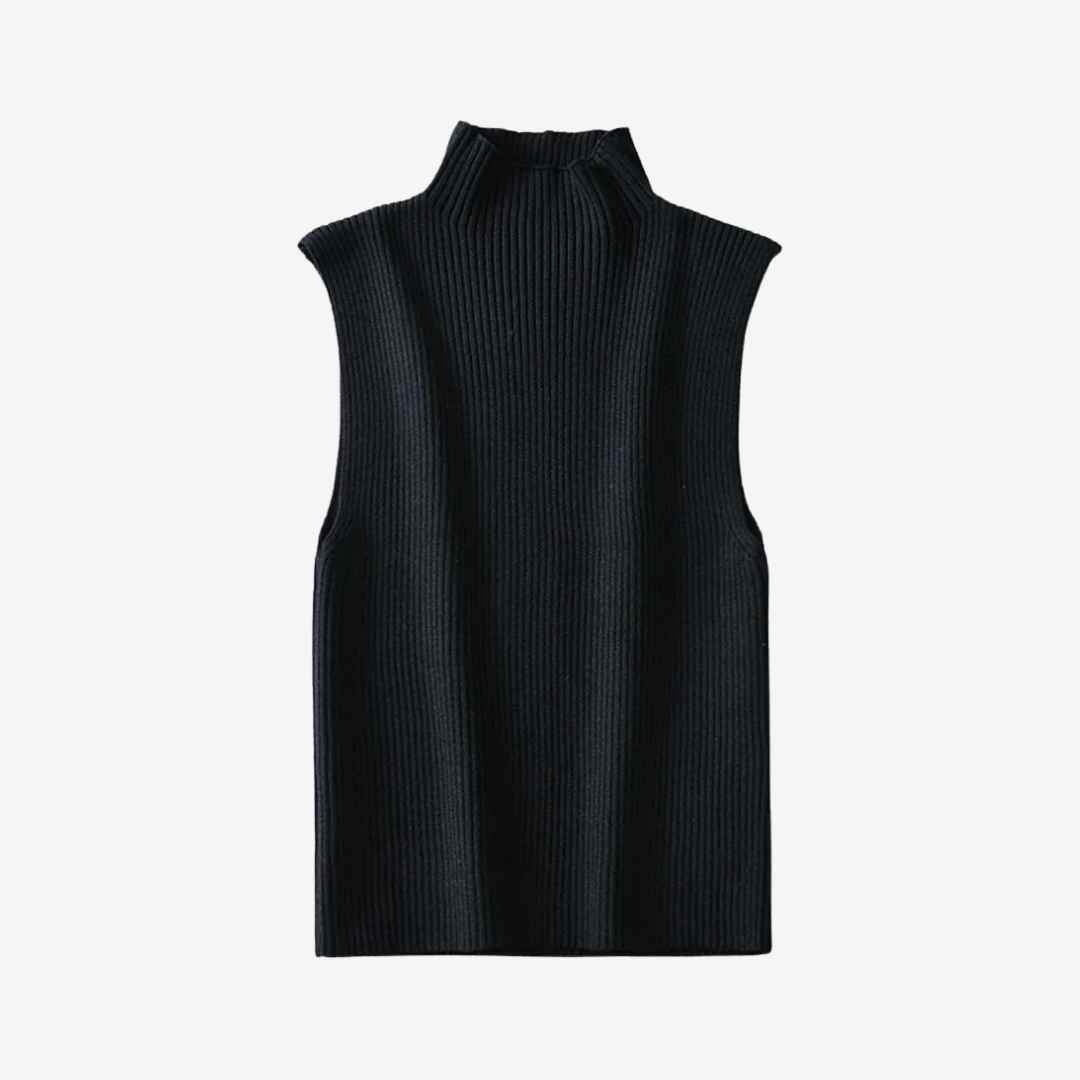 Madu High-Neck Knit Tank Top