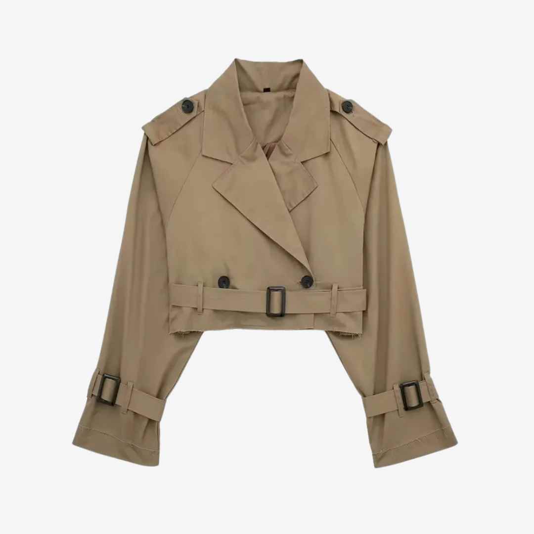 Luiza Cropped Trench Coat