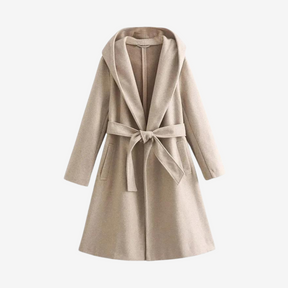 Iris Hooded Wrap Coat