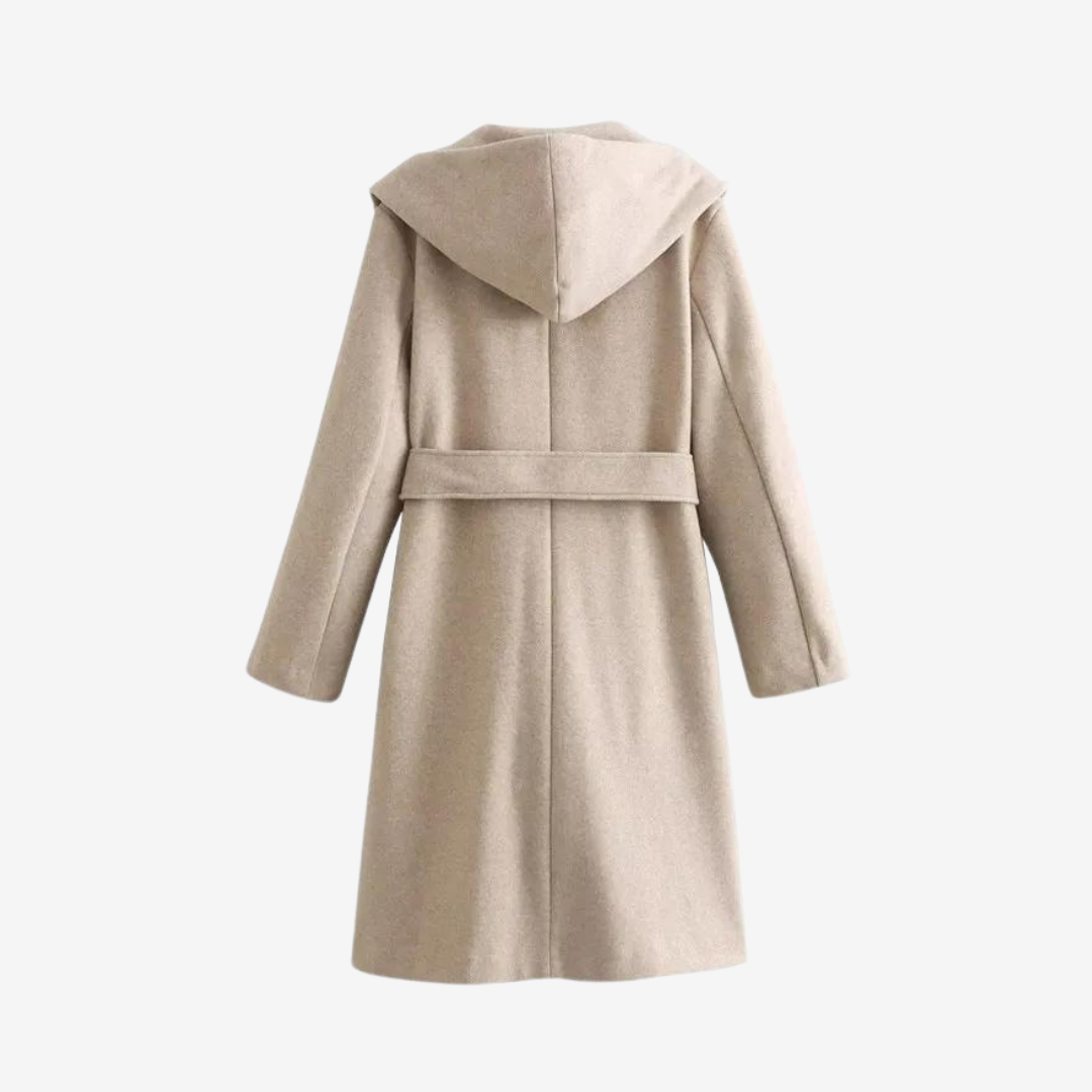 Iris Hooded Wrap Coat