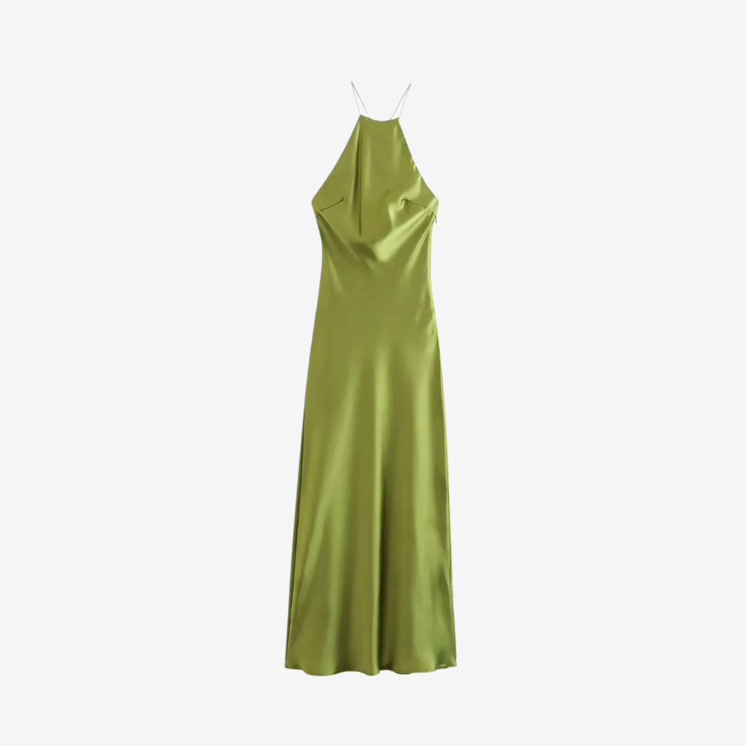 Dominica Satin Long Dress